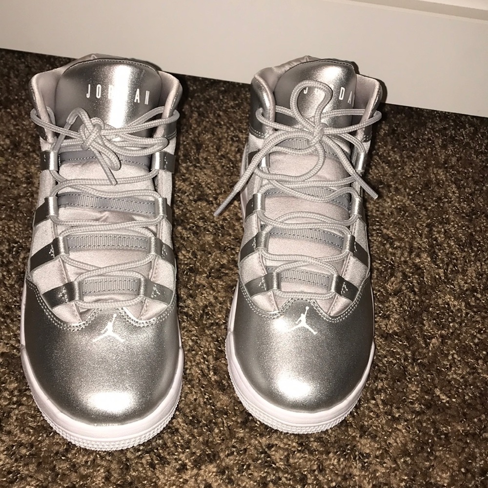 Grey/Silver Jordans